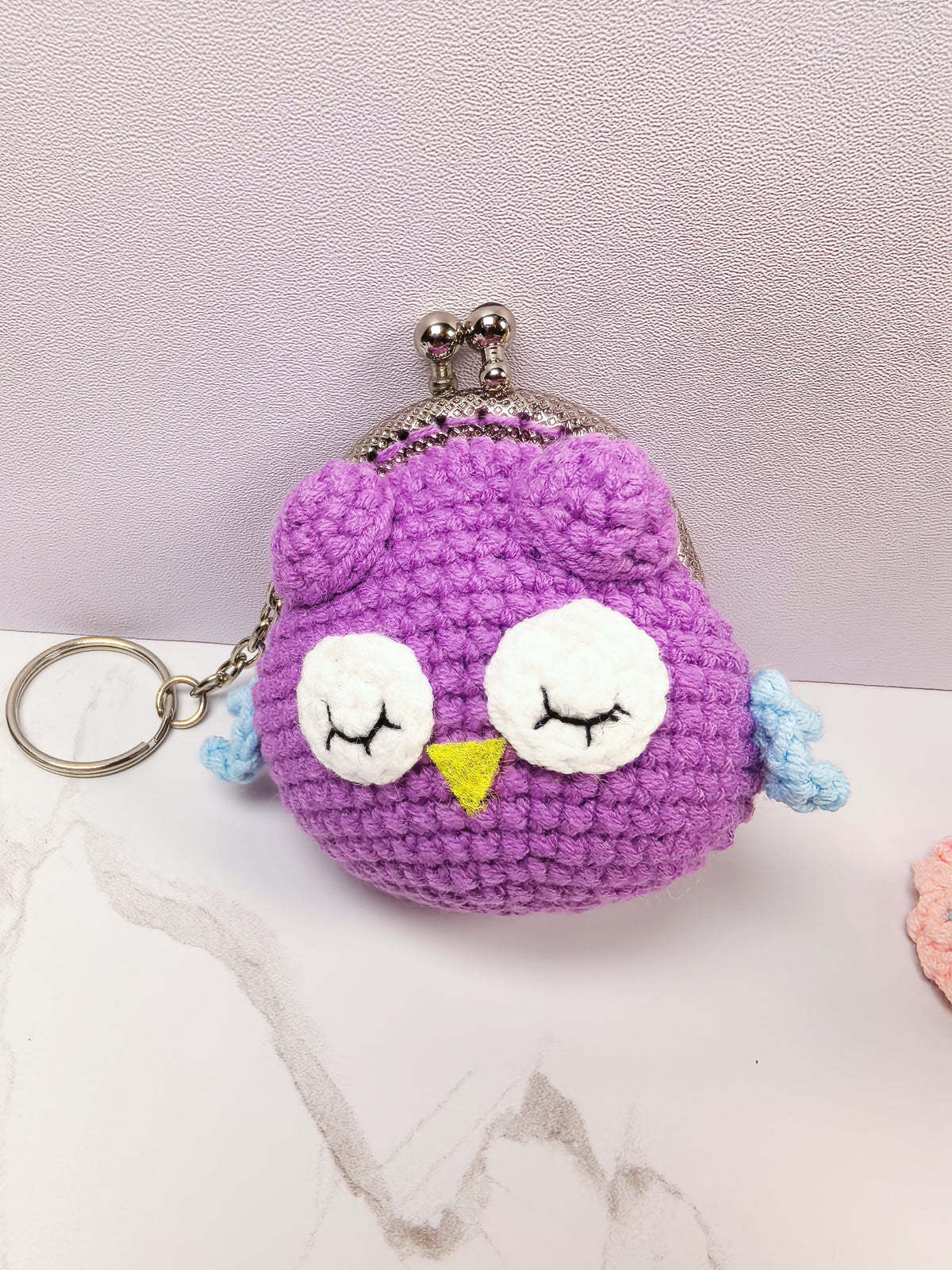 Handmade Cotton Crochet Cartoon Hair Accessories Cute Animal Fruit Flower Hair Clips Hair Ties for Girls