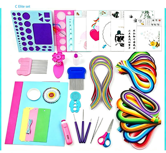 Paper quilling kits set (Advanced Set/Elite Set/Deluxe Set)