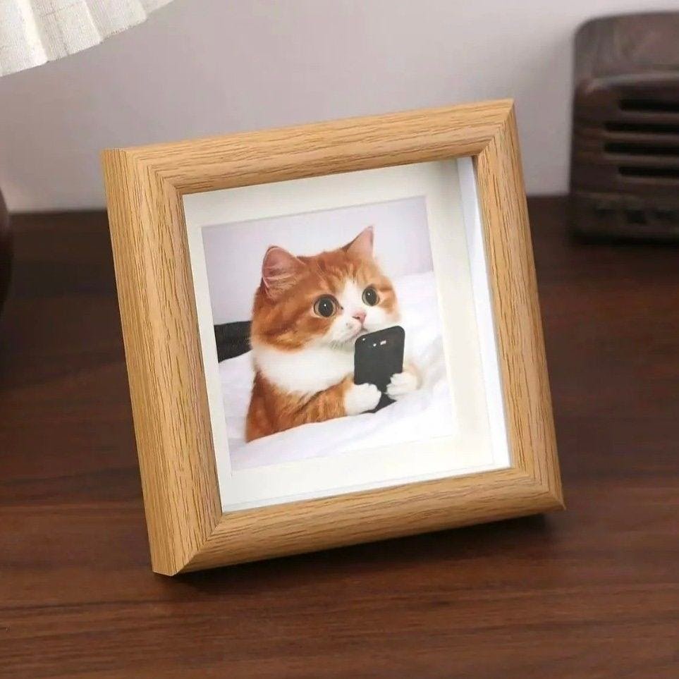 Blank High Density Fiberboard Frame For DIY Crafts Photo Art Display Minimalist HDF Picture Frame DIY Handmade Artwork Photo Frame