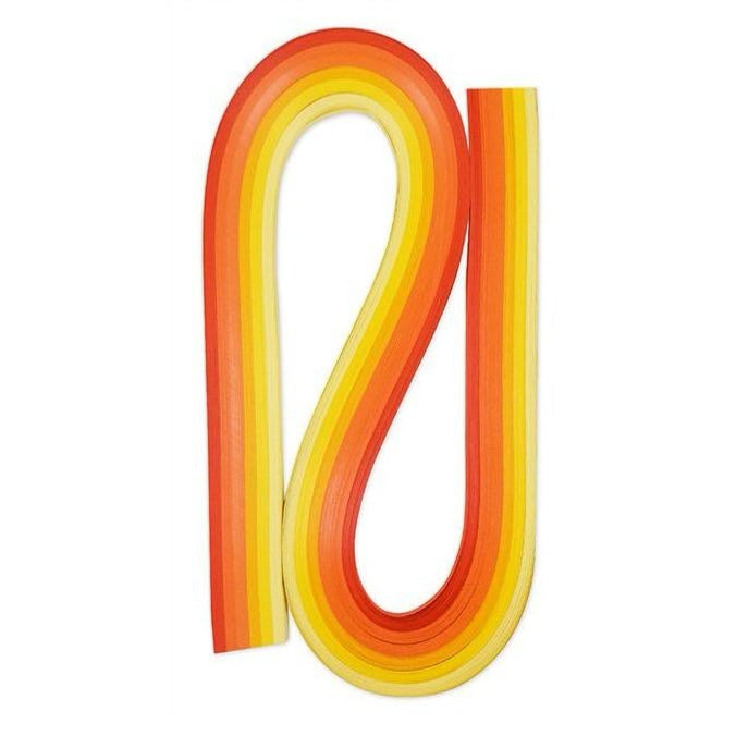 Assorted Rainbow Quilling Paper Strips | 3mm / 5mm / 10mm Width, 540mm Length, 120 Strips Set, DIY Paper Craft Strips for Quilling Art, Card Making