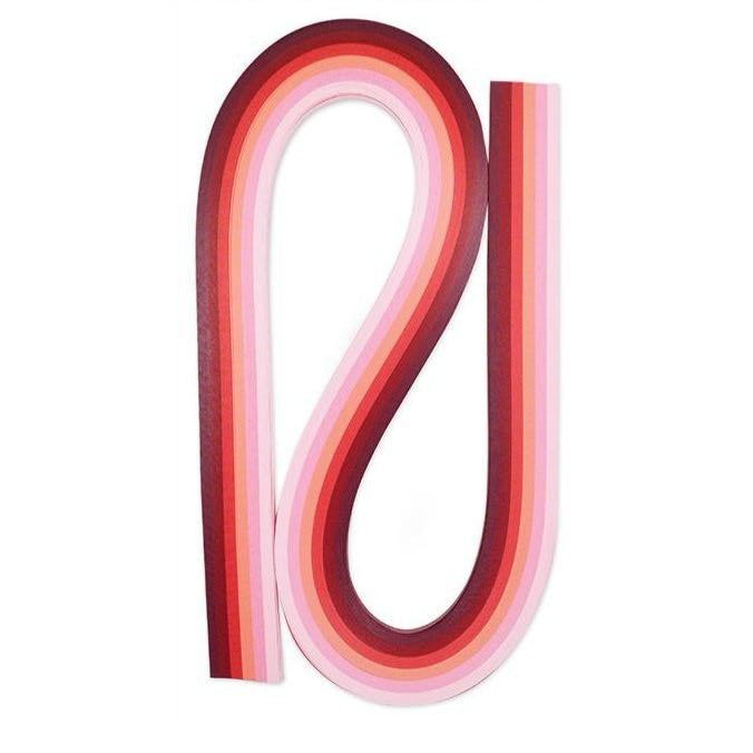 Assorted Rainbow Quilling Paper Strips | 3mm / 5mm / 10mm Width, 540mm Length, 120 Strips Set, DIY Paper Craft Strips for Quilling Art, Card Making