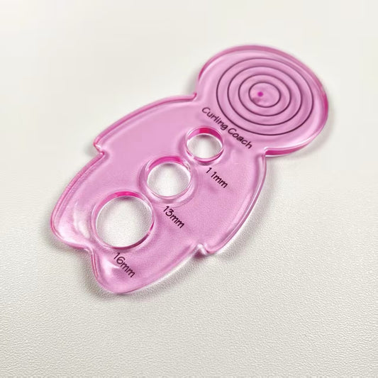 Quilling Curling Coach | Paper Quilling Rolling Template Tool, DIY Paper Craft Coil Sizer, Blue & Pink Optional