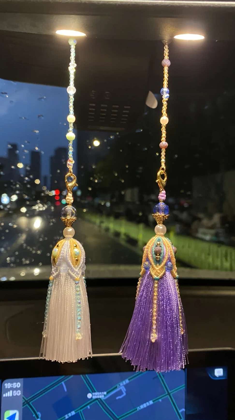 Handmade Braided Tassel Charm, Bag Charm Keychain Phone Lanyard Car Pendant, Chinese Vintage Ornament